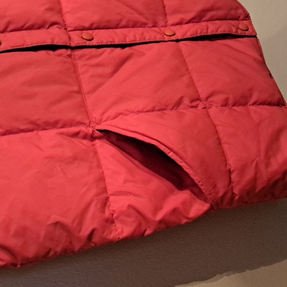 Lands' End Goose Down Quilted Women's Vest Orange Size Extra Large NWOT - Picture 3 of 6